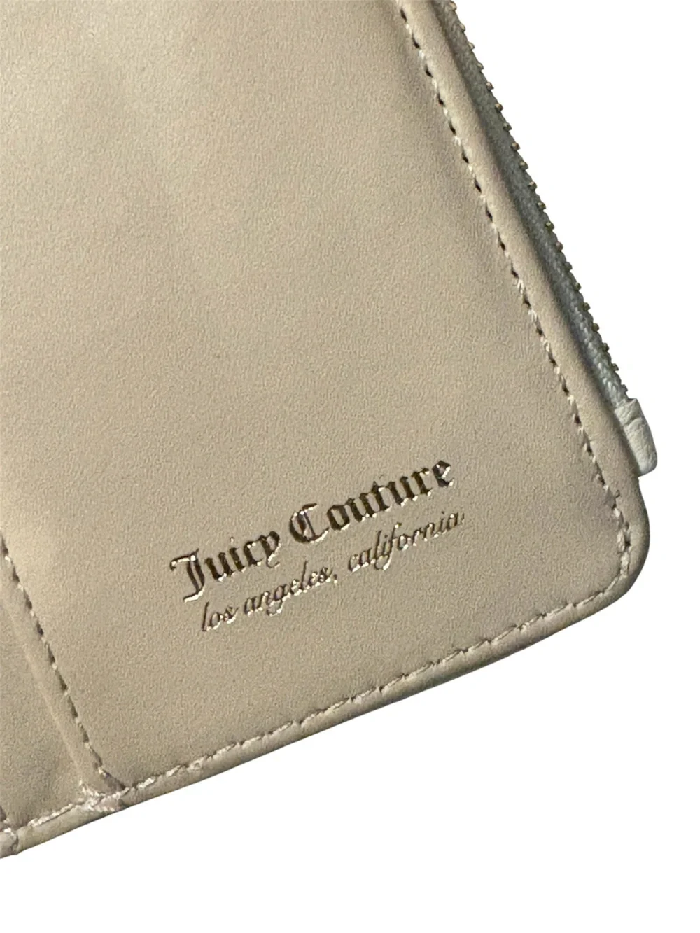 Juicy Couture Cream embossed bifold